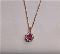 Collier Crivelli Femme ZAFFIRO ROSA in Or Zaffiro 0.30 Ct 035-VP28518 - 035-VP28518
